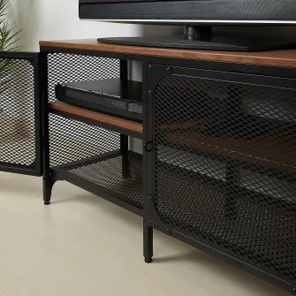 IKEA FJÄLLBO Comoda TV, negru, 100x36x54 cm