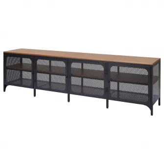 IKEA FJÄLLBO Comoda TV, negru, 198x45x54 cm