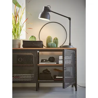 IKEA FJÄLLBO Comoda TV, negru, 150x36x54 cm