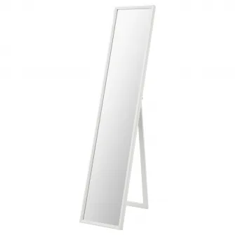 IKEA FLAKNAN Oglinda cu suport, alb, 30x150 cm