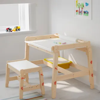 IKEA FLISAT Banca copii, reglabil