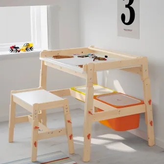 IKEA FLISAT Banca copii, reglabil