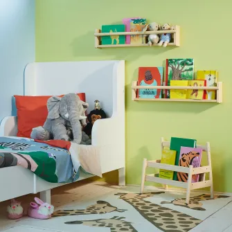 IKEA FLISAT Depozitare suspendata, pin lacuit nuanta naturala, 70x9x16 cm