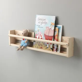 IKEA FLISAT Depozitare suspendata, pin lacuit nuanta naturala, 70x9x16 cm