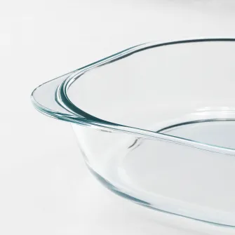 IKEA FÖLJSAM Vas cuptor, sticla transparenta, 24.5x24.5 cm