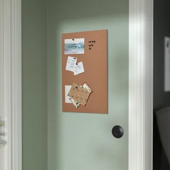 IKEA FLÖNSA Panou afisaj cu pioneze, pluta, 52x33 cm