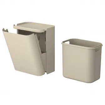 IKEA FLORSJÖN Cos gunoi, bej, 3 l