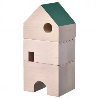 IKEA FÄLTLÖNN Decoratiune casa, set 3 buc., lemn masiv/multicolor