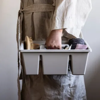 IKEA FÅNGGRÖDA Organizator compartimentat, gri, 35x24x14 cm