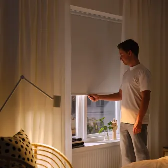 IKEA FÖNSTERBLAD Stor opac, alb, 140x155 cm