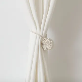 IKEA FÖNSTERBOMAL Magnet decorativ perdea, bej