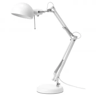 IKEA FORSÅ Veioza birou, alb