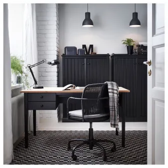 IKEA FORSÅ Veioza birou, negru