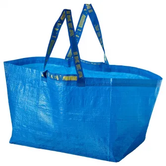 IKEA FRAKTA Sacosa mare, albastru, 55x37x35 cm/71 l