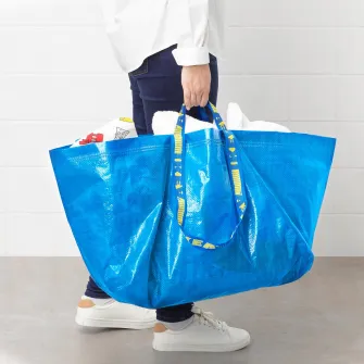IKEA FRAKTA Sacosa mare, albastru, 55x37x35 cm/71 l