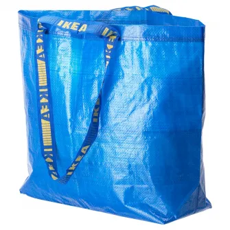 IKEA FRAKTA Sacosa medie, albastru, 45x18x45 cm/36 l