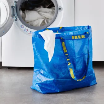 IKEA FRAKTA Sacosa medie, albastru, 45x18x45 cm/36 l