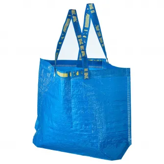 IKEA FRAKTA Sacosa medie, albastru, 45x18x45 cm/36 l