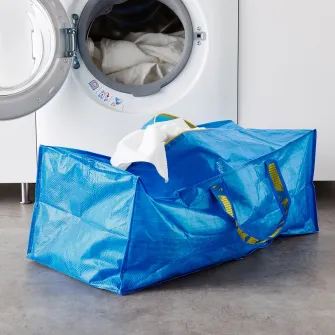 IKEA FRAKTA Sacosa pentru carucior, albastru, 73x35x30 cm 76 l