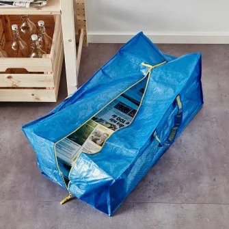 IKEA FRAKTA Sacosa pentru carucior, albastru, 73x35x30 cm 76 l