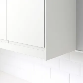 IKEA FÖRBÄTTRA Bagheta decorativa rotunda, alb mat, 221 cm