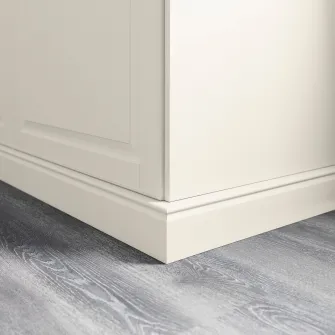 IKEA FÖRBÄTTRA Plinta decorativa, alb murdar, 221x8 cm