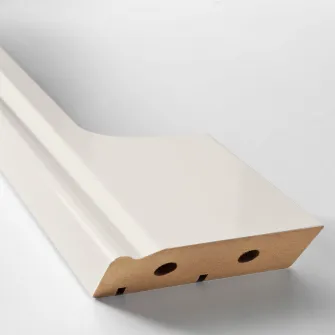 IKEA FÖRBÄTTRA Plinta decorativa decupata, alb murdar, 66x8 cm