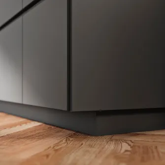 IKEA FÖRBÄTTRA Plinta, gri inchis, 220x8 cm