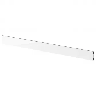 IKEA FÖRBÄTTRA Plinta, lucios alb, 220x8 cm