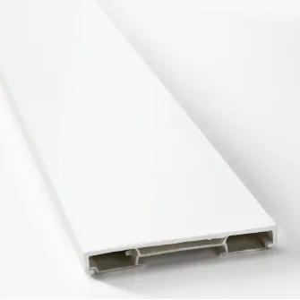 IKEA FÖRBÄTTRA Plinta, lucios alb, 220x8 cm