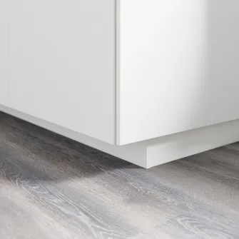 IKEA FÖRBÄTTRA Plinta, alb mat, 220x8 cm
