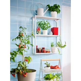 IKEA FÖRENLIG Ghiveci, interior/exterior alb, 12 cm