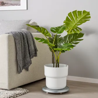 IKEA FÖRENLIG Ghiveci, interior/exterior alb, 24 cm