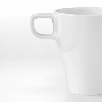 IKEA FÄRGRIK Cana, ceramica vitrificata alb, 25 cl