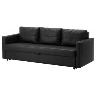 IKEA FRIHETEN Canapea extensibila 3locuri, Bomstad negru
