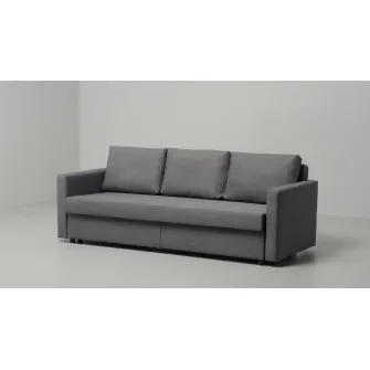 IKEA FRIHETEN Canapea extensibila 3locuri, Skiftebo gri inchis