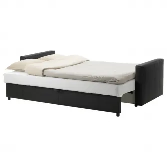 IKEA FRIHETEN Canapea extensibila 3locuri, Bomstad negru