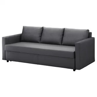 IKEA FRIHETEN Canapea extensibila 3locuri, Skiftebo gri inchis