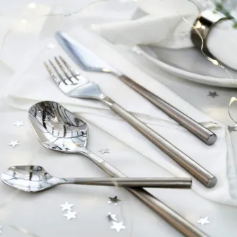 IKEA FRÖJDA Set tacamuri, 16 piese, inox