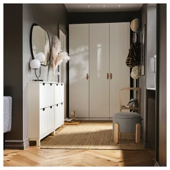 IKEA FÖRLUNDA Pouf, cu depozitare/Tonerud gri