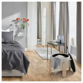 IKEA FÖRLUNDA Pouf, cu depozitare/Vissle bej