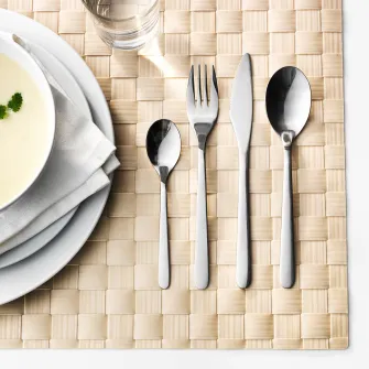 IKEA FÖRNUFT Set tacamuri, 24 piese, inox