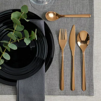 IKEA FÖRNUFT Set tacamuri, 24 piese, roz-auriu