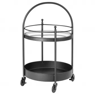 IKEA FRÖSJÖN Carucior, negru, 55x35 cm