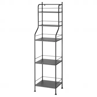 IKEA FRÖSJÖN Etajera, negru, 40x156 cm