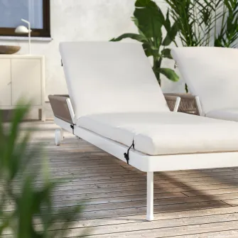 IKEA FRÖSÖN Husa saltea sezlong, exterior bej, 190x60 cm