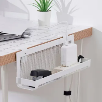 IKEA FÖRSÄSONG Suport organizare cabluri, alb, 38 cm