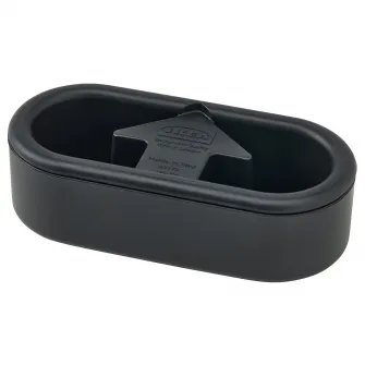 IKEA FRUKTPLOCKARE Perie pentru scame, negru/gri deschis, 12x6x4 cm