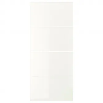 IKEA FÄRVIK 4 panouri/cadru usa glisanta, sticla alba, 100x236 cm