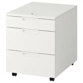IKEA GALANT Comoda cu rotile, alb, 45x55 cm